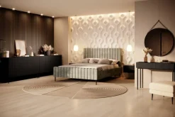 Bogart Komody*NICOLE KOMODA 150 2D3SZ - czarny mat / czarny stelaż