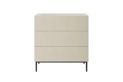 Bogart Komody*NICOLE KOMODA 100 3SZ - cashmere / czarny stelaż