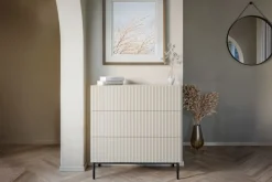 Bogart Komody*NICOLE KOMODA 100 3SZ - cashmere / czarny stelaż