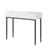 Bogart Stoliki Kawowe I Ławy*NICOLE KONSOLA/TOALETKA 100 2SZ - biały mat / czarny stelaż