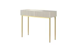 Bogart Stoliki Kawowe I Ławy*NICOLE KONSOLA/TOALETKA 100 2SZ - cashmere / złoty stelaż