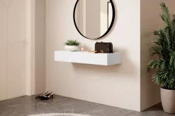 Bogart Stoliki Kawowe I Ławy*NICOLE KONSOLA/TOALETKA 100 2SZ - biały mat / wisząca