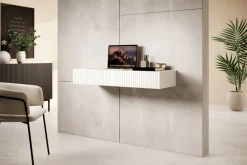 Bogart Stoliki Kawowe I Ławy*NICOLE KONSOLA/TOALETKA 100 2SZ - biały mat / wisząca