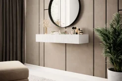 Bogart Stoliki Kawowe I Ławy*NICOLE KONSOLA/TOALETKA 100 2SZ - biały mat / wisząca