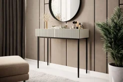 Bogart Stoliki Kawowe I Ławy*NICOLE KONSOLA/TOALETKA 100 2SZ - cashmere / czarny stelaż