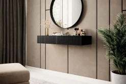 Bogart Stoliki Kawowe I Ławy*NICOLE KONSOLA/TOALETKA 100 2SZ - czarny mat / wisząca