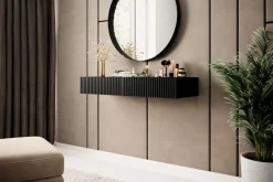 Bogart Stoliki Kawowe I Ławy*NICOLE KONSOLA/TOALETKA 100 2SZ - czarny mat / wisząca