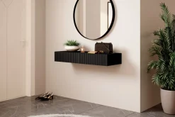 Bogart Stoliki Kawowe I Ławy*NICOLE KONSOLA/TOALETKA 100 2SZ - czarny mat / wisząca