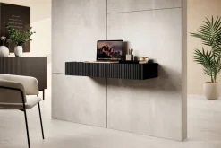 Bogart Stoliki Kawowe I Ławy*NICOLE KONSOLA/TOALETKA 100 2SZ - czarny mat / wisząca