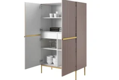 Bogart Komody*NICOLE KREDENS 100 2D2SZ - anticrosa / złoty stelaż