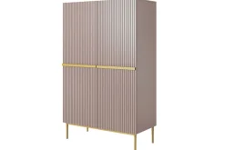 Bogart Komody*NICOLE KREDENS 100 2D2SZ - anticrosa / złoty stelaż