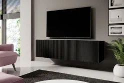 Bogart Szafki Rtv*NICOLE RTV 150 2K1SZ - czarny mat / wisząca