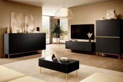 Bogart Szafki Rtv*NICOLE RTV 150 2K1SZ - czarny mat / wisząca