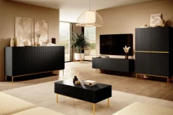 Bogart Szafki Rtv*NICOLE RTV 150 2K1SZ - czarny mat / wisząca