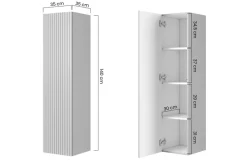Bogart Szafki I Regały*NICOLE SŁUPEK ŁAZIENKOWY 140 1D - anticrosa