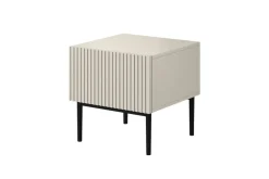 Bogart Szafki I Regały*NICOLE SZAFKA NOCNA 46 1SZ (2 szt.) - cashmere / czarny stelaż