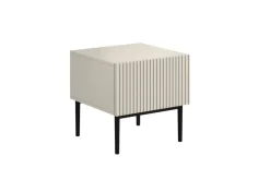 Bogart Szafki I Regały*NICOLE SZAFKA NOCNA 46 1SZ (2 szt.) - cashmere / czarny stelaż