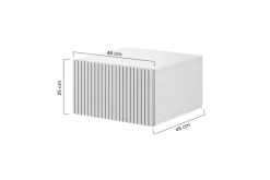 Bogart Szafki I Regały*NICOLE SZAFKA NOCNA 46 1SZ (2 szt.) - czarny mat / wisząca