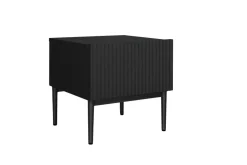 Bogart Szafki I Regały*NICOLE SZAFKA NOCNA 46 1SZ (2 szt.) - czarny mat / czarny stelaż