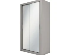 Lenart Szafy Do Przedpokoju|Szafy Do Pokoju Młodzieżowego*Nowoczesna wąska szafa z lustrem ID-18 S szara