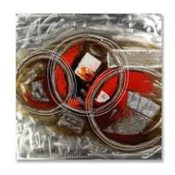 ArteHome Obrazy*Obraz abstrakcyjny 100/100cm Torro ręcznie malowany na aluminium