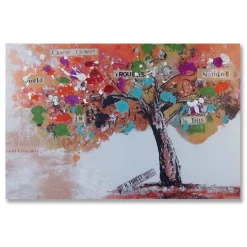 ArteHome Obrazy*Obraz 90/60cm Rajski Ogród ręcznie malowany na płótnie