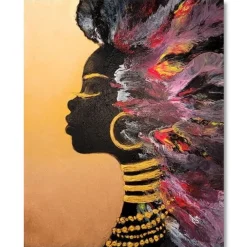 ArteHome Obrazy*Obraz Kwiat Afryki ręcznie malowany na płótnie 100x80cm