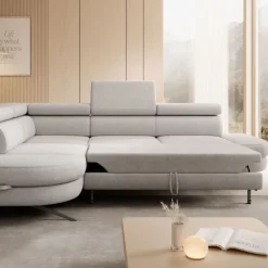 Wersal Narożniki Do Salonu|Narożniki*Obły narożnik rozkładany z regulowanymi zagłówkami Otis L