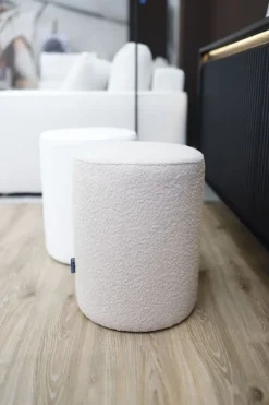 Dzieci Hauss Pufy Do Przedpokoju|Pufy Do Pokoju Młodzieżowego*Okragła pufa baranek boucle biała Roller Baloo 2073