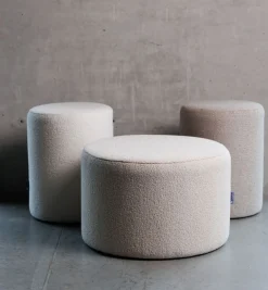 Dzieci Hauss Pufy Do Przedpokoju|Pufy Do Pokoju Młodzieżowego*Okragła pufa boucle beżowa Roller XL Manza 04