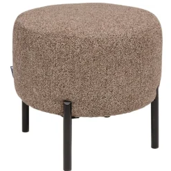 Hauss Pufy Do Przedpokoju|Pufy Do Pokoju Młodzieżowego*Okrągła pufa do toaletki brązowa Delice I Sole 27