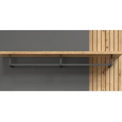Mebelbos Wieszaki Do Przedpokoju|Wieszaki*Panel wieszakowy Esteban 80 cm – nowoczesny panel z metalowym profilem i półką