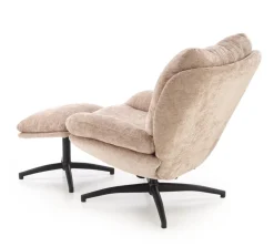 Halmar Fotele*PESTO fotel z podnóżkiem / funkcja kołyski, beżowy1 sztuka