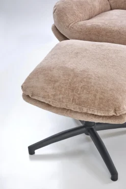 Halmar Fotele*PESTO fotel z podnóżkiem / funkcja kołyski, beżowy1 sztuka