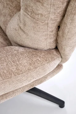 Halmar Fotele*PESTO fotel z podnóżkiem / funkcja kołyski, beżowy1 sztuka