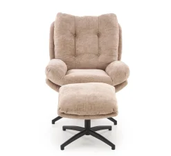 Halmar Fotele*PESTO fotel z podnóżkiem / funkcja kołyski, beżowy1 sztuka