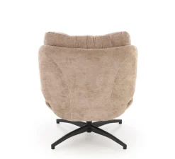 Halmar Fotele*PESTO fotel z podnóżkiem / funkcja kołyski, beżowy1 sztuka