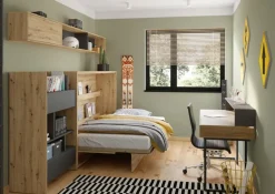 Lenart Tapczany|Półki Wiszące Do Półkotapczanu*PÓŁKA WISZĄCA BC-30 DO PÓŁKOTAPCZANU GRAFITOWY / SZARY BED CONCEPT