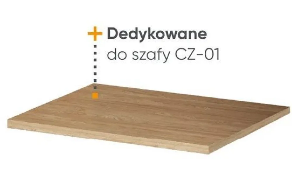 Lenart Akcesoria*Półki do szafy Cozy CZ-08 dąb olejowany