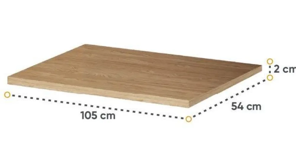 Lenart Akcesoria*Półki do szafy Cozy CZ-08 dąb olejowany