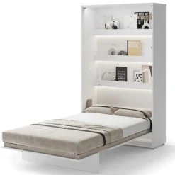 Lenart Tapczany|Półkotapczany Pionowe*PÓŁKOTAPCZAN PIONOWY BIAŁY POŁYSK BC-02 BED CONCEPT