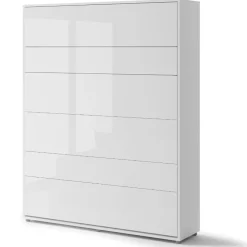 Lenart Tapczany|Półkotapczany Pionowe*PÓŁKOTAPCZAN PIONOWY BIAŁY POŁYSK BC-12 BED CONCEPT