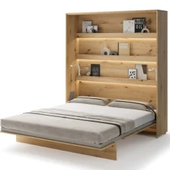 Lenart Tapczany|Półkotapczany Pionowe*PÓŁKOTAPCZAN PIONOWY DĄB ARTISAN BC-13 BED CONCEPT