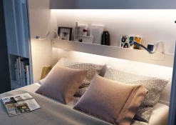 Lenart Tapczany|Półkotapczany Pionowe*PÓŁKOTAPCZAN PIONOWY DĄB ARTISAN BC-13 BED CONCEPT