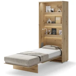 Lenart Tapczany|Półkotapczany Pionowe*PÓŁKOTAPCZAN PIONOWY DĄB ARTISAN BC-03 BED CONCEPT