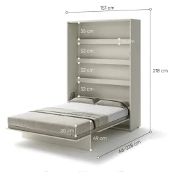 Lenart Tapczany|Półkotapczany Pionowe*PÓŁKOTAPCZAN PIONOWY KASZMIR BC-01 BED CONCEPT