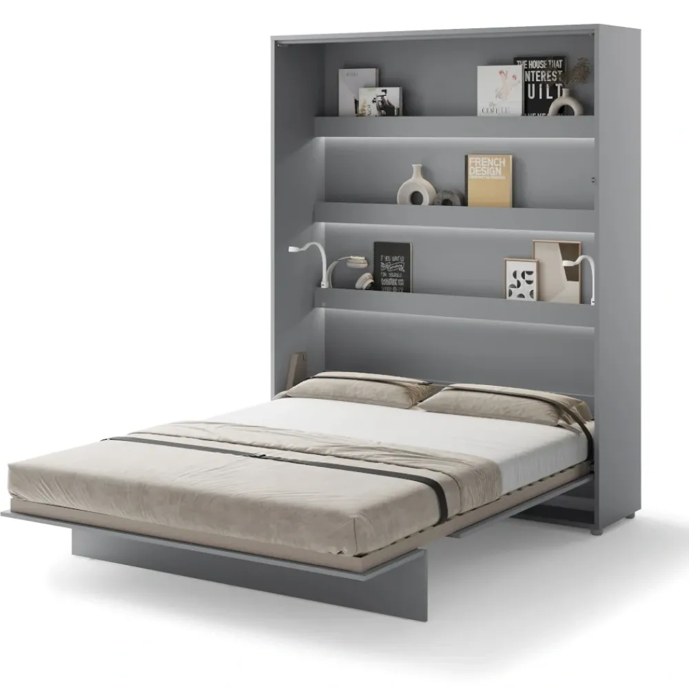 Lenart Tapczany|Półkotapczany Pionowe*PÓŁKOTAPCZAN PIONOWY SZARY BC-12 BED CONCEPT