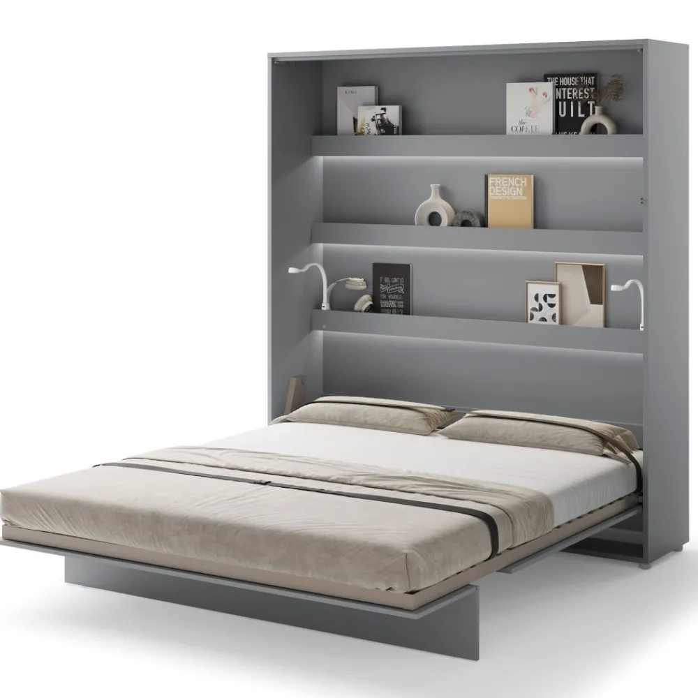 Lenart Tapczany|Półkotapczany Pionowe*PÓŁKOTAPCZAN PIONOWY SZARY BC-13 BED CONCEPT