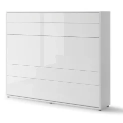 Lenart Tapczany|Półkotapczany Poziome*PÓŁKOTAPCZAN POZIOMY BIAŁY POŁYSK BC-14 BED CONCEPT