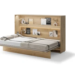 Lenart Tapczany|Półkotapczany Poziome*PÓŁKOTAPCZAN POZIOMY DĄB ARTISAN BC-05 BED CONCEPT